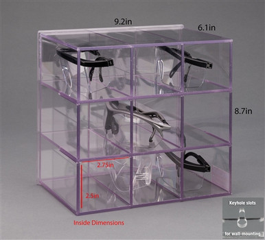 Poltex Protective Eyewear Holder-9 Position (Wall Mount)