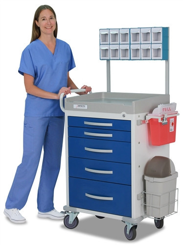 Detecto Rescue Series Medical Carts (5 Drawers)