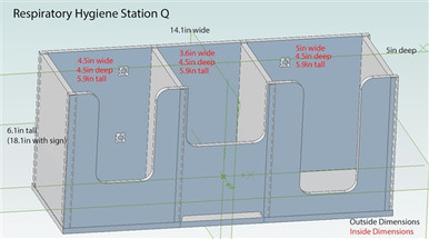 Poltex Respiratory Hygiene Station Q (Stand, Sign, K1,2,4,6)