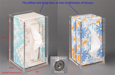 Poltex Tissue Box Holder-4.5" Deep (Magnets 2)