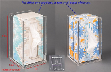 Poltex Tissue Box Holder-4.5" Deep (Wall Mount)