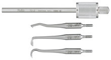 Miltex Eye Dressing Forceps, 4" Full Curved, Serrated