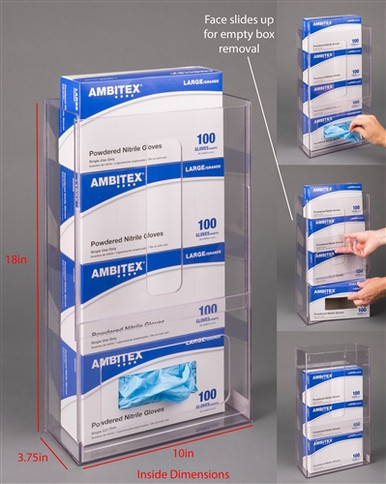 Poltex Visual Management Glove Box Holder 4 Box (Magnets)