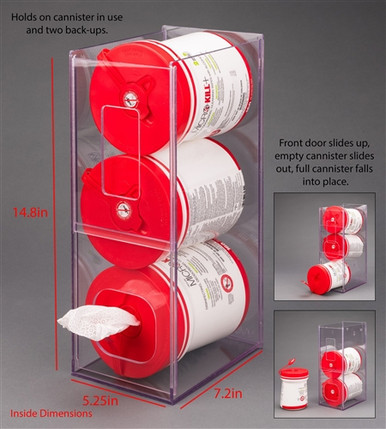 Poltex Visual Management Wipe Tub Dispenser (Wall Mount)