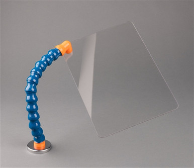 Poltex Flex Neck Biohazard Shield With Clamp-8.5" x 12"