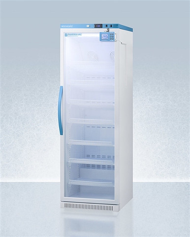 Accucold 15 cu ft Upright Vaccine Refrigerator w/ Glass Door & Digital Data Logger (Temperature Range: 2degC to 8degC)