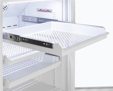 Accucold 8 cu ft Upright Laboratory Refrigerator w/ Glass Door & Removable Drawers (Temperature Range: 2degC to 8degC)