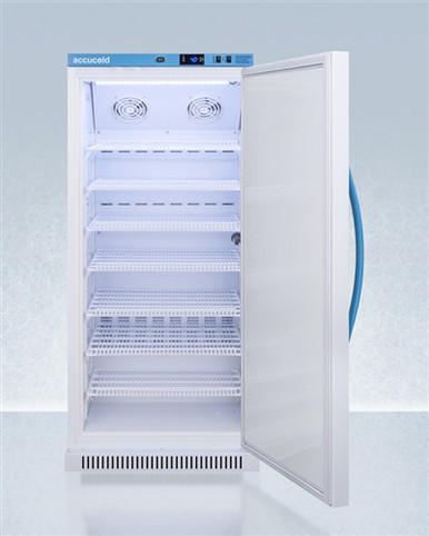 AccuCold ARS8ML 8 cu ft Upright Laboratory Refrigerator w/ Solid Door (Temperature Range: 2degC to 10degC)