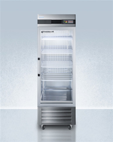 Pharma-Lab  Accucold 23 cu ft Upright Glass Door Pharmacy Vaccine Refrigerator (Temperature Range: 2degC to 10degC)Performance series