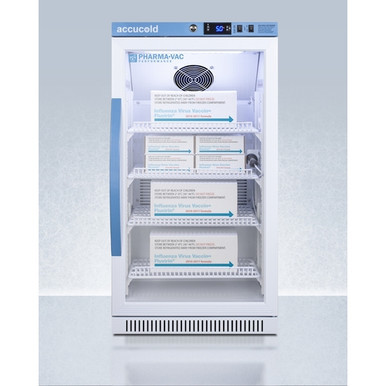 AccuCold ARG31PVBIADA 2.83 cu ft Built-In Vaccine Refrigerator w/ Glass Door (ADA Height) (Temperature Range: 2degC to 8degC)