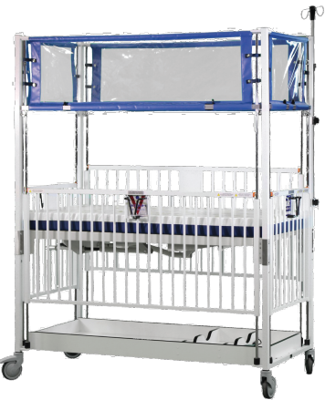 Novum ICU Klimer Crib GATCH DECK, EPOXY FINISH, 36" X 72" (youth length)
