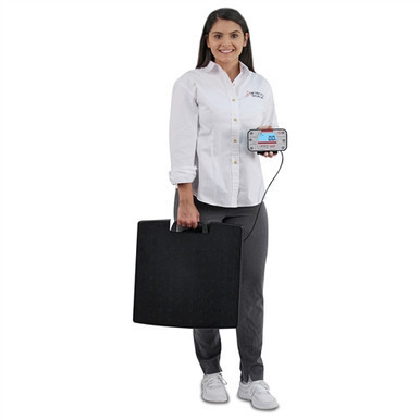Detecto Apex Portable Scale, Remote Indicator, Integral Carrying Handle, 600 lb x 0.2 lb / 300 kg x 0.1 kg