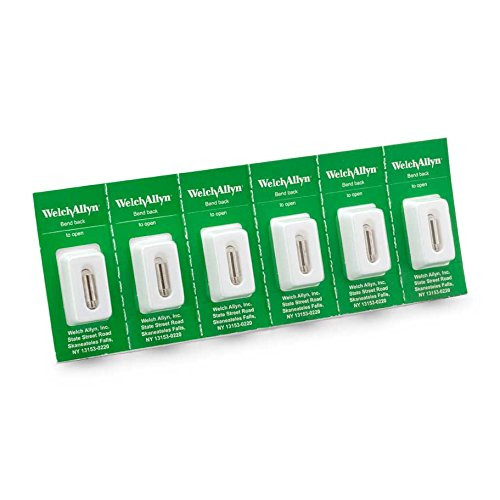 Welch Allyn 03100-U6 Halogen HPX Lamp 3.5 Volt (Pack of 6)