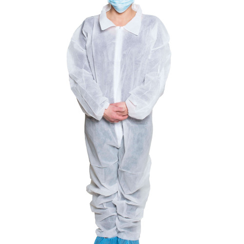 Dukal 382XL Coveralls, White, Size XL, Disposable (Bag of 5)