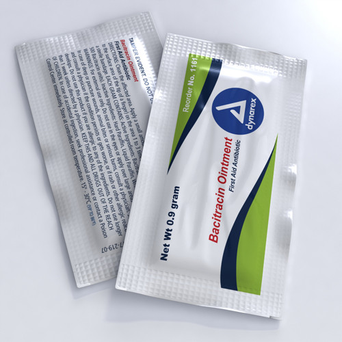 Dynarex 1161 Bacitracin Ointment 0.9 g foil pack (Pack of 1728)