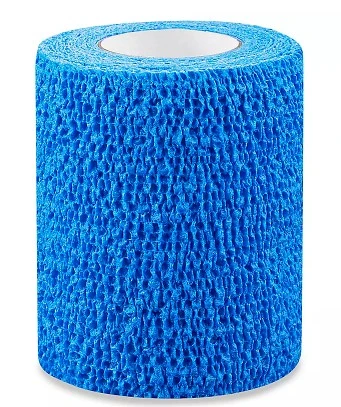 3M 1583B Coban Self-Adherent Wrap 3 in. x 5 yd. - Blue (Case of 24)