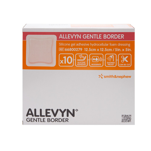 Smith & Nephew 66800279 Allevyn Gentle Border 5 in. x 5 in. (Case of 40)