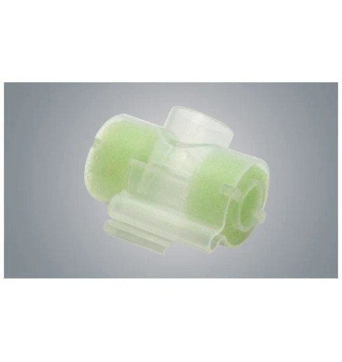 Vyaire 003014 HUMID HEAT MOISTURE EXCHANGERS HME >500-1000ML O2 SUPPLY PORT / DOOR STYLE SUCT PORT / T-COLLAR CONNECTOR FOAM FILTER (Case of 50)