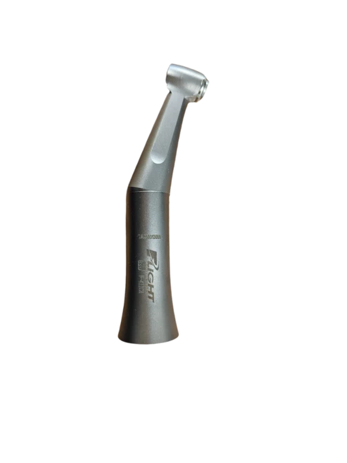 Flight 1:1 Contra Angle, No Water Spray, Latch Head Push Button, One Piece Handpiece, Stainless Steel Body