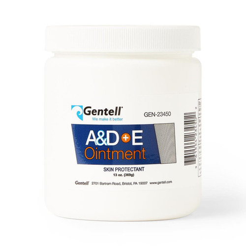 Gentell GEN-23450 A&D+E Ointment 13 oz. Tub (Pack of 12)