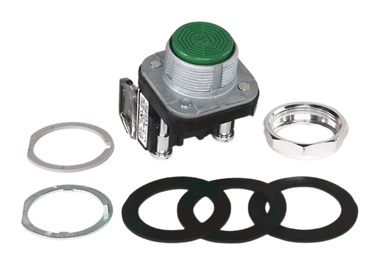 AB flush head button
