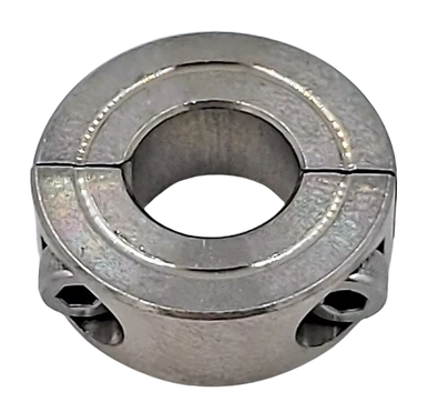 2-Piece stainless steel clamp-on shaft collar v2
