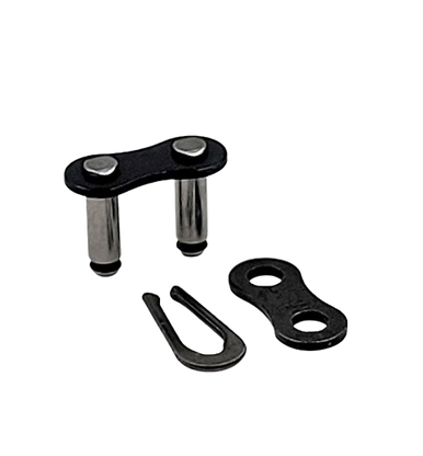 Spring clip connecting link for roller chain