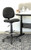 Boss Stand Up Fabric Drafting Stool with Foot Rest