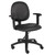 Boss Diamond Task Chair in Black Antimicrobial Vinyl with Adjustable Arms