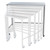 Blickman Largest (7822SS) Nested Table, 48" x 42" x 24"