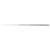 Miltex 6.5" Buck Ear Curette, Straight, Blunt, Size 1