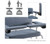 Winco XXL Bariatric Extra-Wide Blood Drawing Chair - Padded