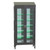 Lakeside Wide Cabinet with (5) Glass Shelves, Sloped Top