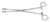 Miltex Sponge Forceps, 7" Straight, Serrated Jaws