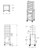 TrippNT Tall Narrow Suture Medical Cart with Clear Lockable Door