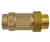 Dual check backflow prevention valve bronze 1"