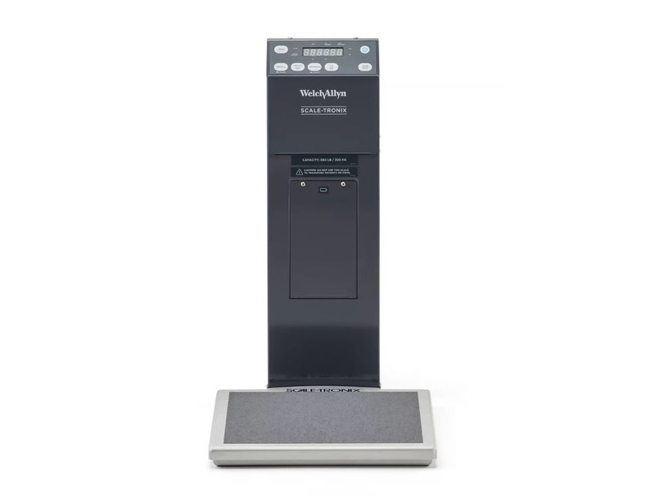 Scale-Tronix 5002 Mobile Stand-On Scale w/Battery Power & Line Cord ...