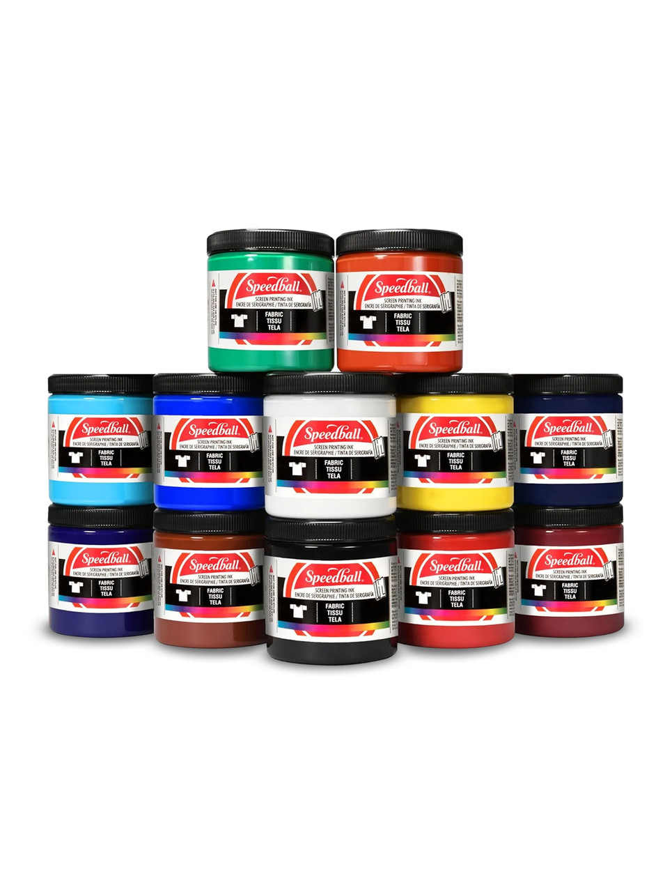 Fabric Screen Printing Ink 12-Color Studio Set