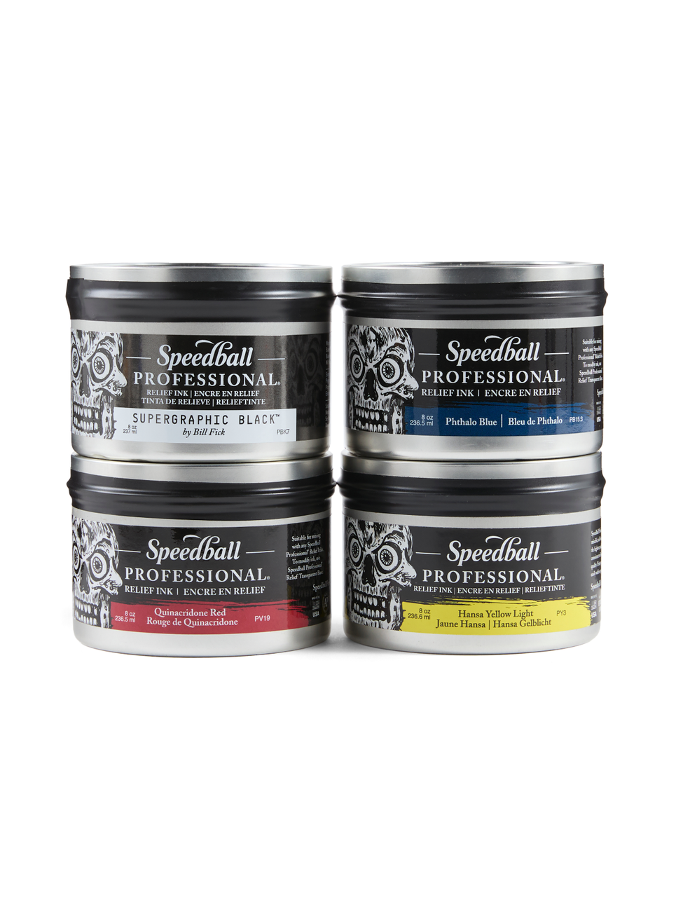 Speedball Professional Relief Ink 4-Color Set