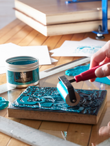 Tan Mounted Linoleum Blocks
