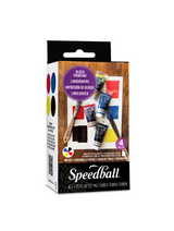 Water-Soluble Block Printing Ink 4-Color Set