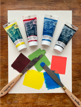 Water-Soluble Block Printing Ink 4-Color Set