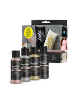 Shimmer Fabric Screen Printing Ink 4-Color Sampler Set