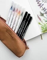 Leather Cylinder Accessory Holders