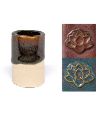 Blackened Copper over Blue Tiger's Eye