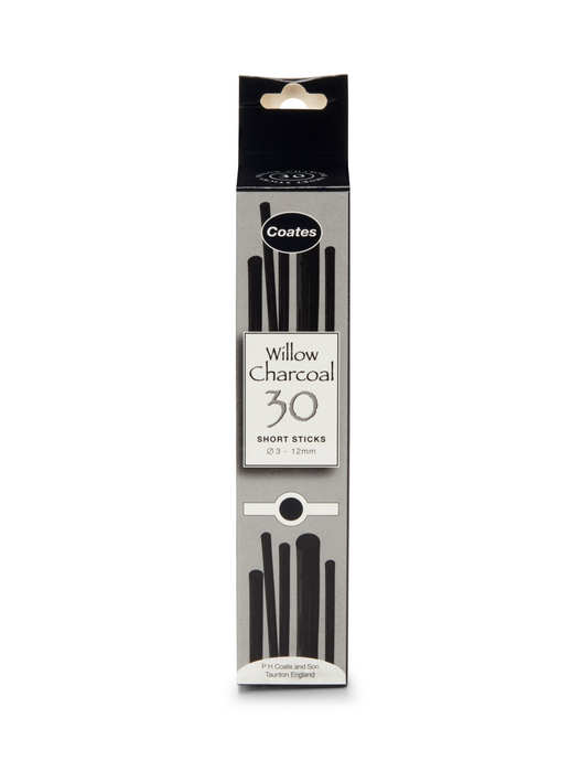 Coates Willow Charcoal, 30pc Assorted