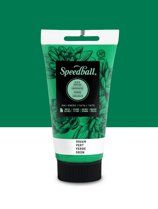 Water-Soluble Block Printing Inks - Green