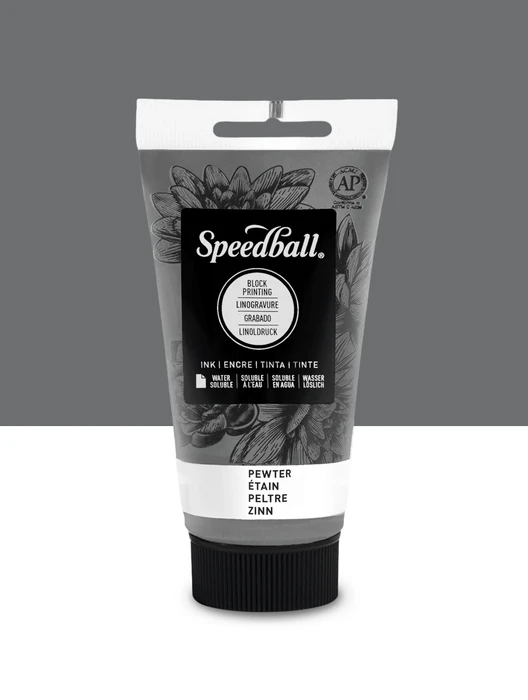 Water-Soluble Block Printing Inks - Pewter