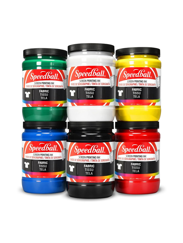 Fabric Screen Printing Ink 6-Color Studio Set