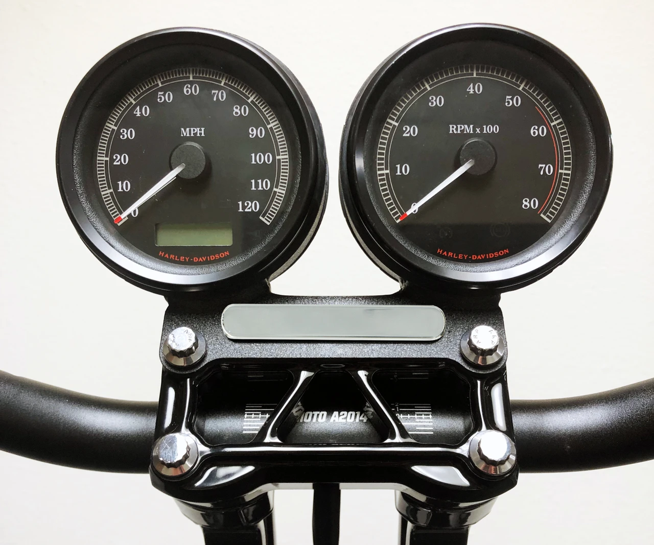 Gauge Bracket Indicator Block-off Plate -Polished